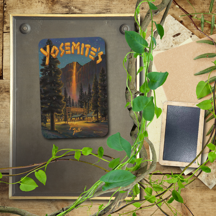 Yosemite Fire Fall Magnet