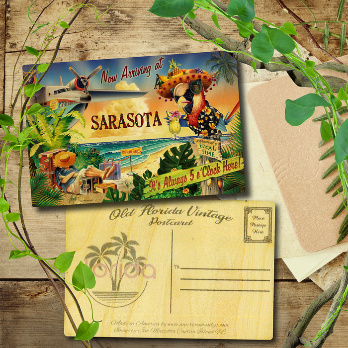 Sarasota 5 O'Clock Postcard