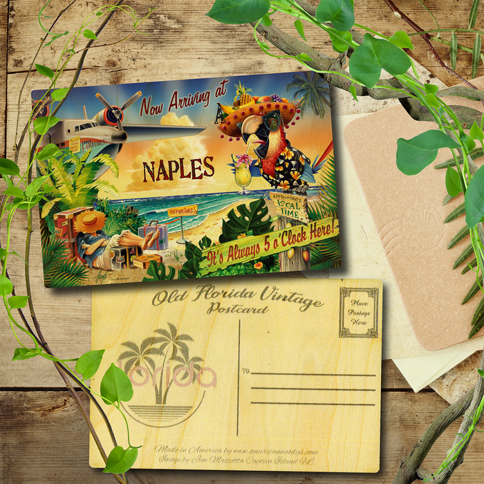 Naples 5 O'Clock Postcard