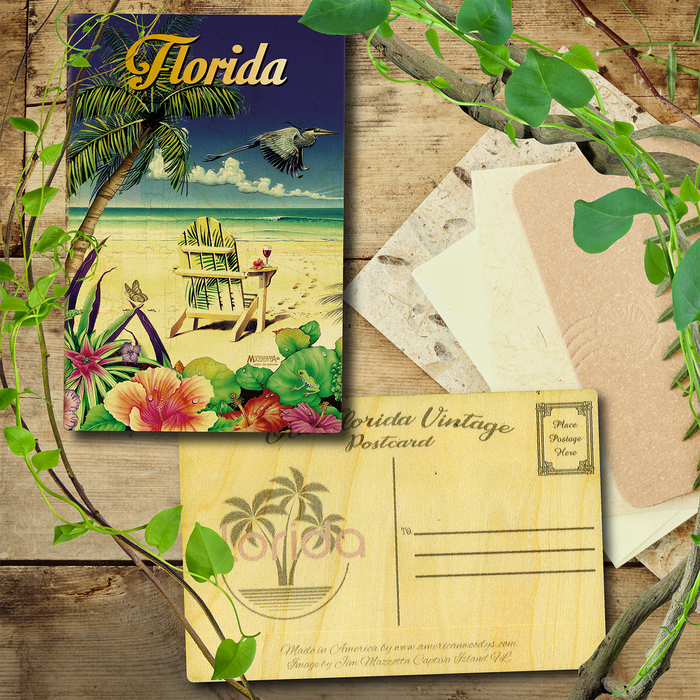 Florida Wine on da Beach Postcard