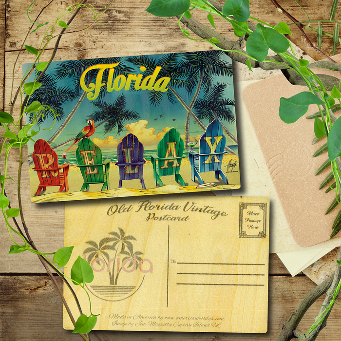 Florida Relax Chairs Postcard