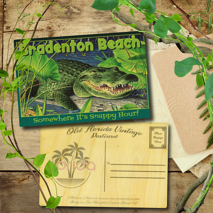 Bradenton Beach Snappy Hour Postcard