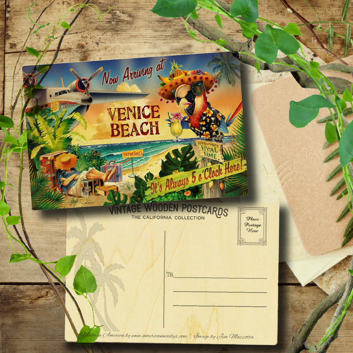 Venice Beach 5 O'Clock Postcard