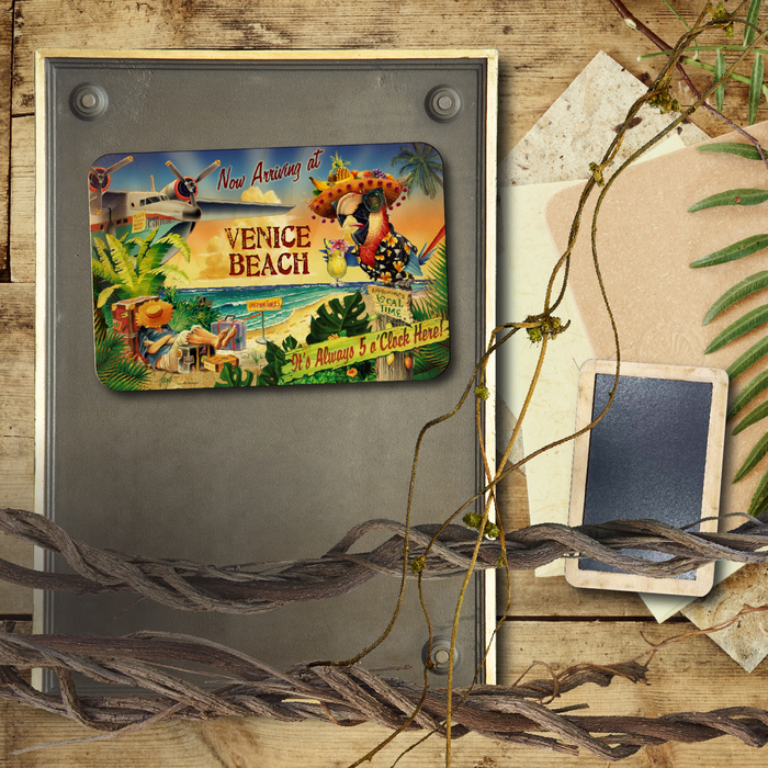 Venice Beach 5 O'Clock Postcard