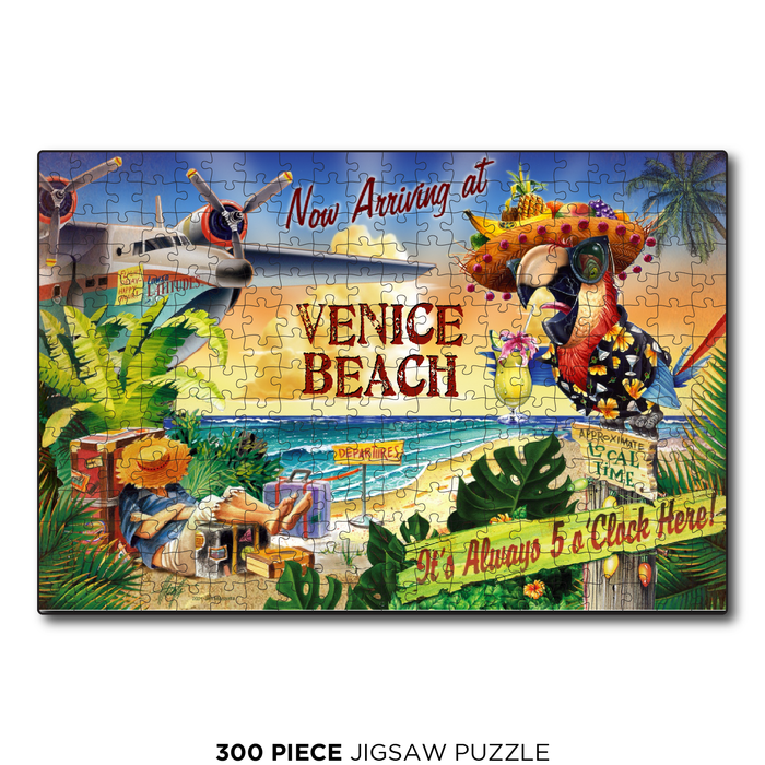 Venice Beach 5 O'Clock Postcard