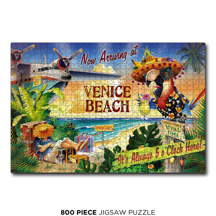 Venice Beach 5 O'Clock Postcard