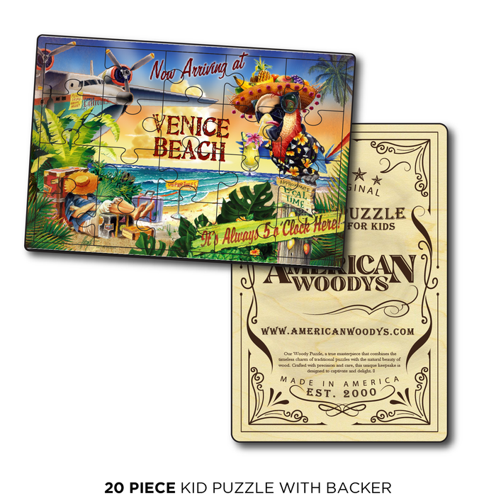 Venice Beach 5 O'Clock Postcard