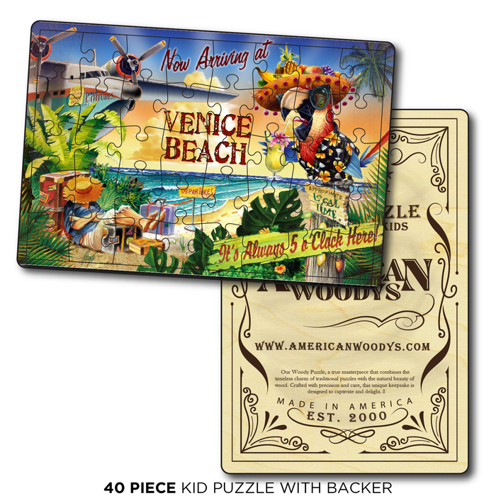 Venice Beach 5 O'Clock Postcard