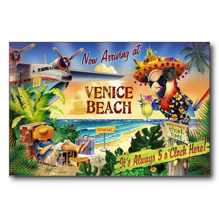 Venice Beach 5 O'Clock Postcard