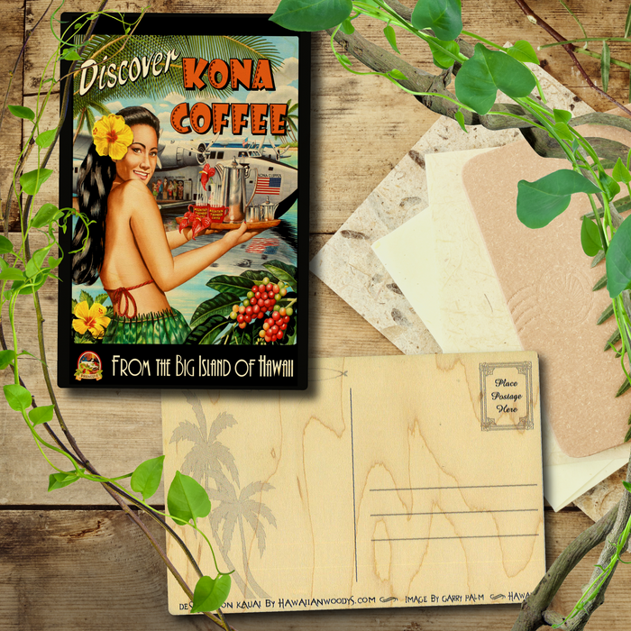 Discover Kona Coffee Postcard