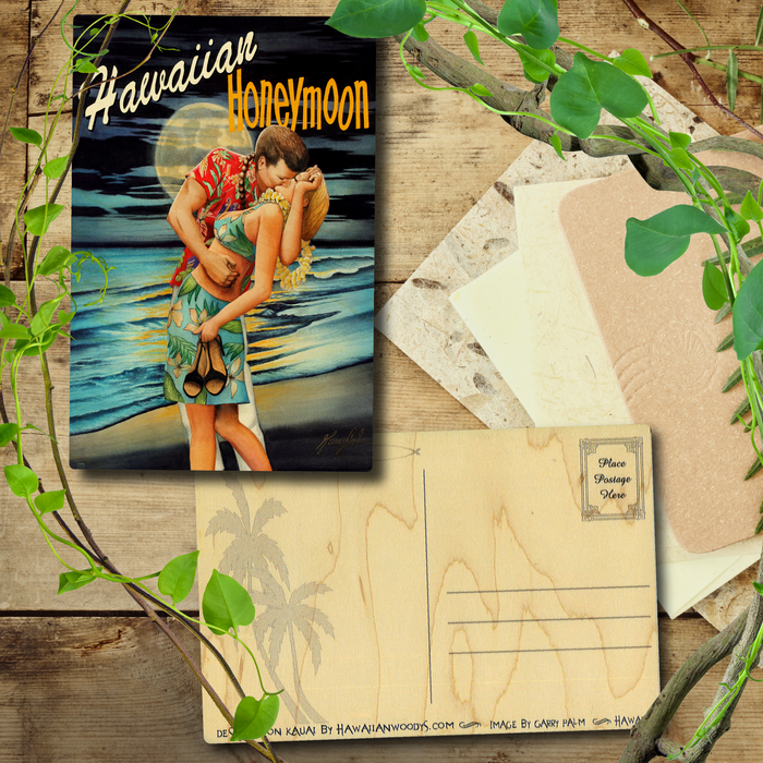 Hawaiian Honeymoon Postcard