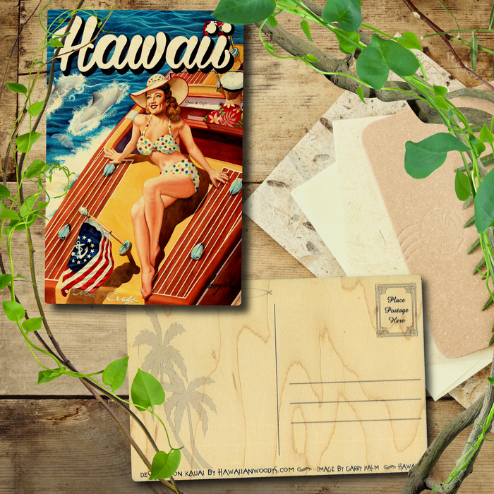 Hawaii Chris Craft Postcard