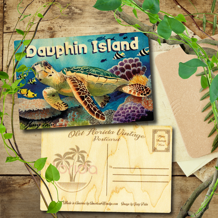 Dauphin Island Turtle View Postcard