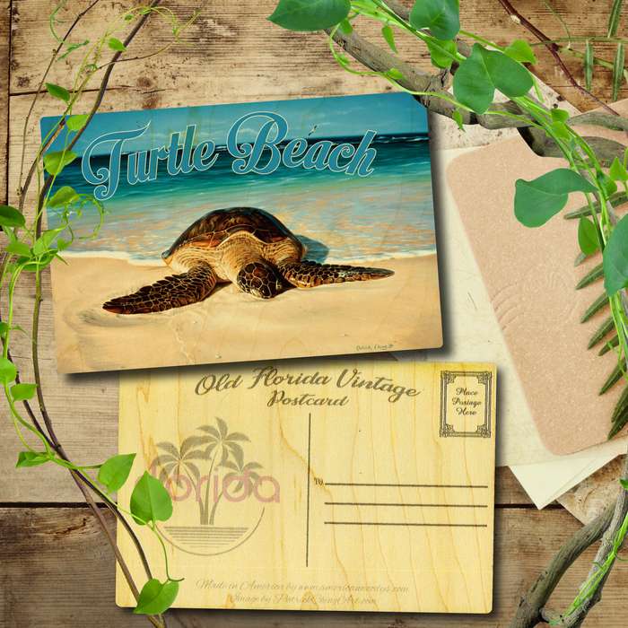 Green Peace Turtle Beach Postcard