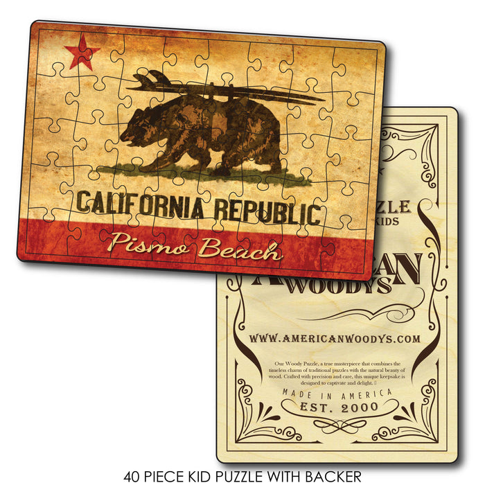 CA Republic Surf Bear Pismo Beach