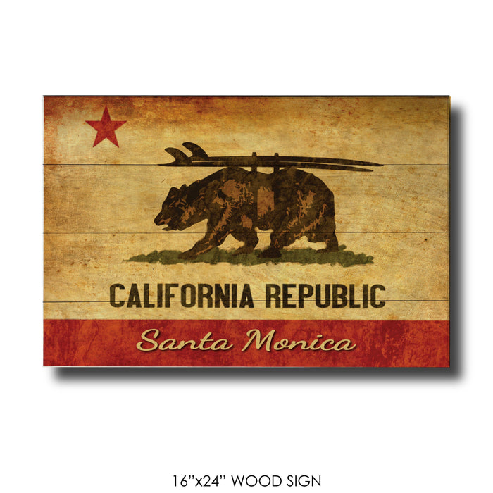 CA Republic Surf Bear Santa Monica