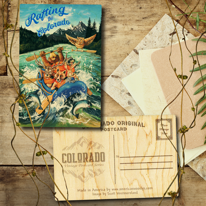 Rafting the Colorado Rascals Postcard