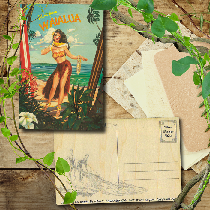 Hulu by the Sea Waialua Postcard