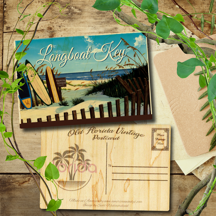 Longboat Key Beach Access Postcard