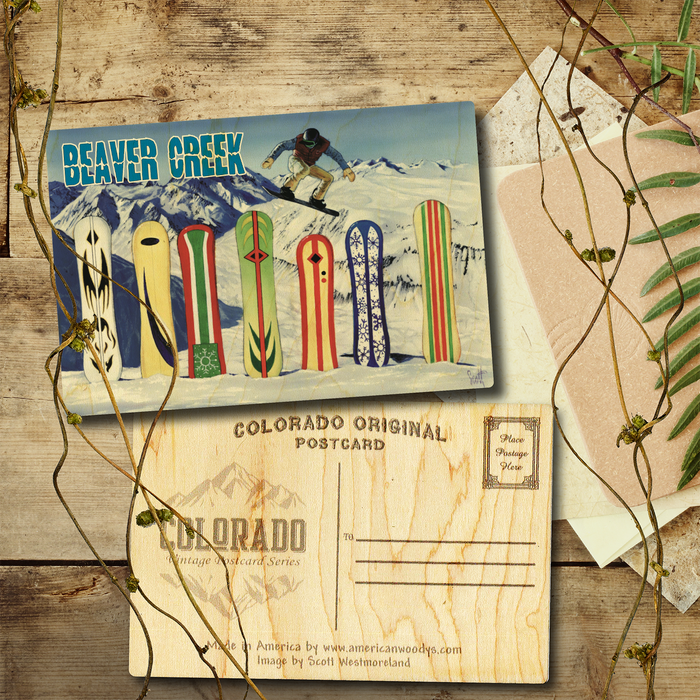 Beaver Creek Snowboard Line up Postcard