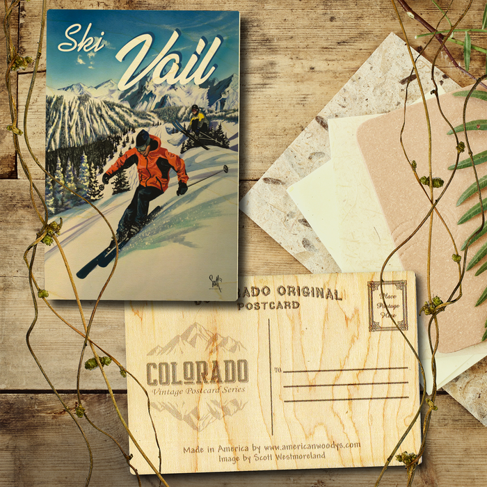 Vail Double Downhill Postcard