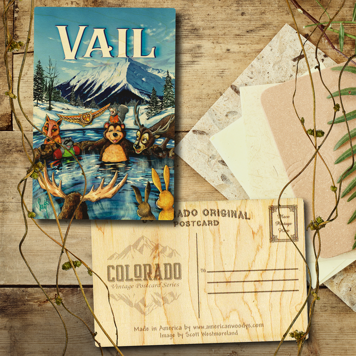 Vail Rascals Hot Tub Postcard