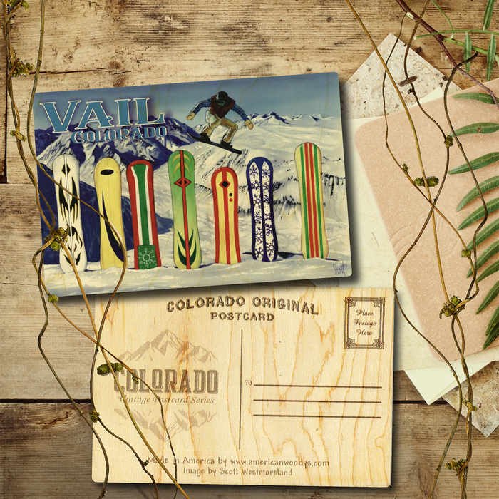 Vail Snowboard Line Up Postcard