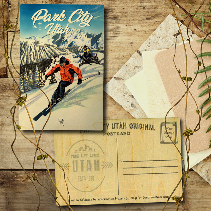 Park City Double Downhill Postcard