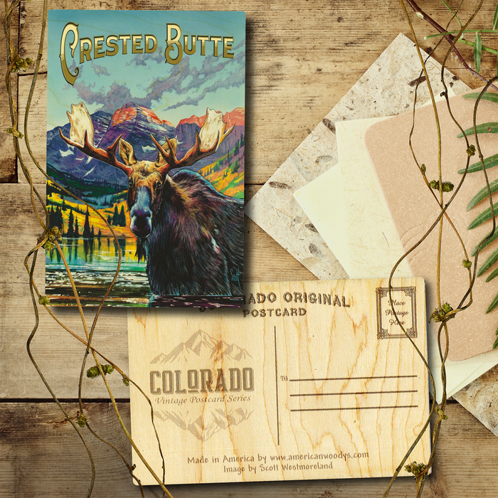 Crested Butte West Moose Postcard