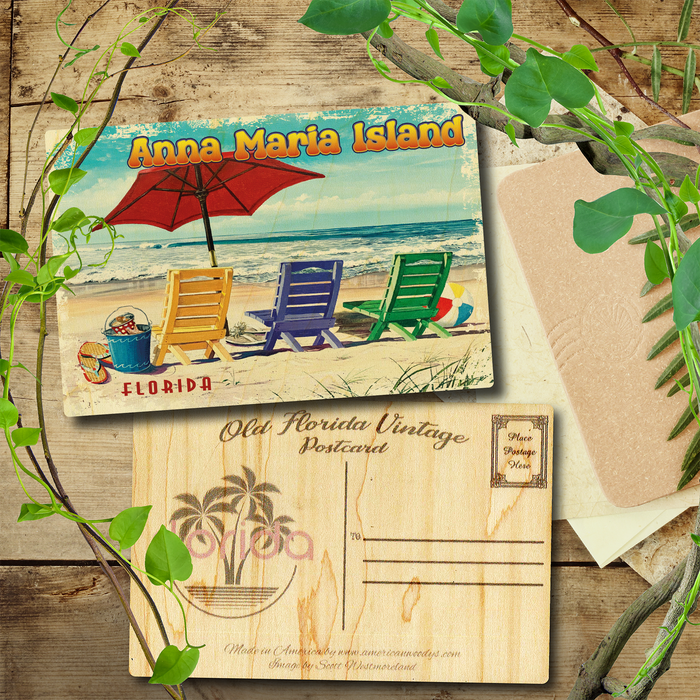 Anna Maria Island Beachy Keen Postcard