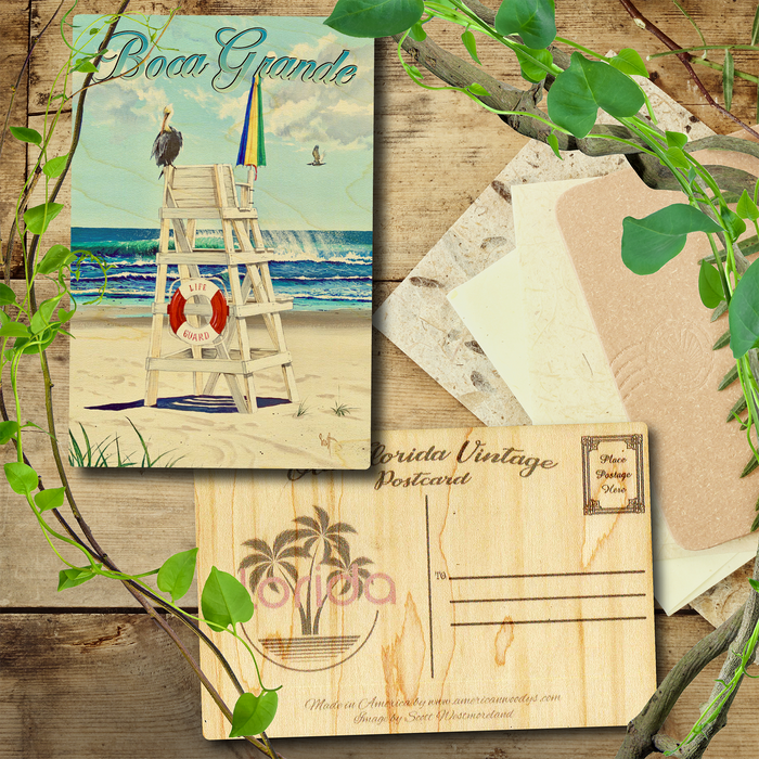 Boca Grande Pelican Perch Postcard