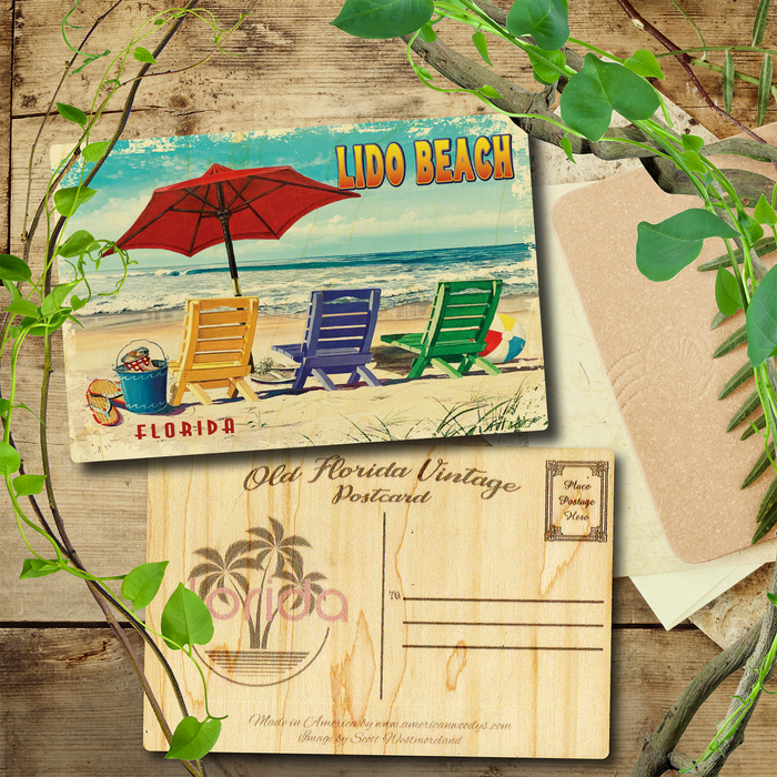 Lido Beach Beachy Keen Postcard