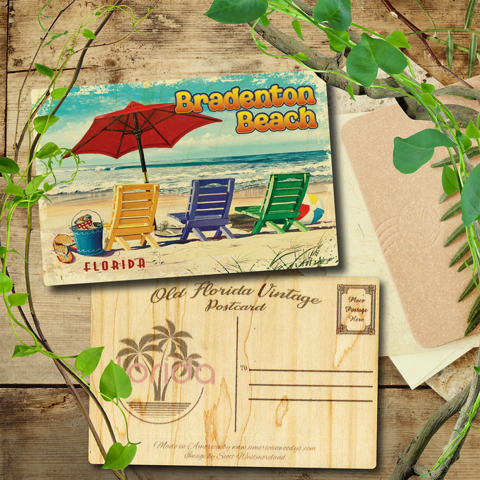 Bradenton Beach Beachy Keen Postcard