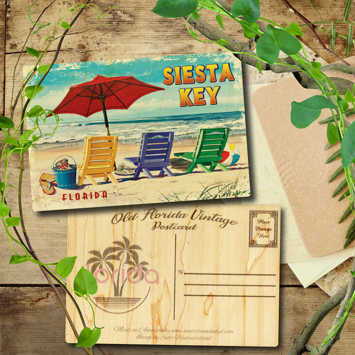 Siesta Key Beachy Keen Postcard