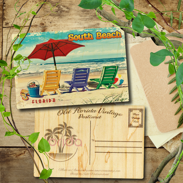 South Beach Beachy Keen Postcard