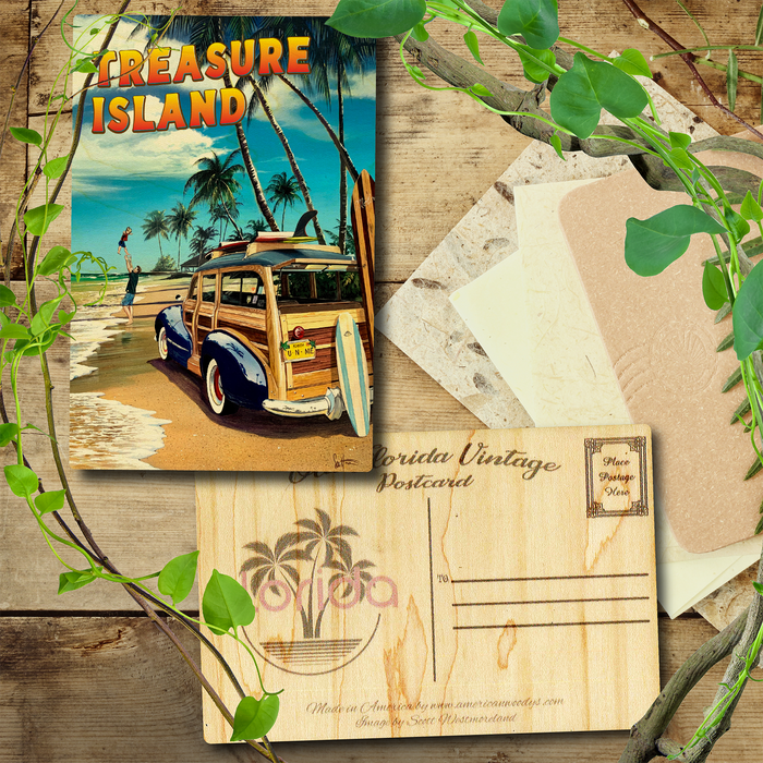 Treasue Island U N Me Postcard